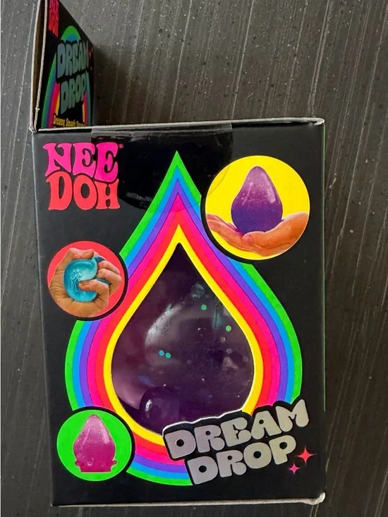 NeeDoh Dream Drop Purple Glitter Sensory Toy - Picture 2 of 4
